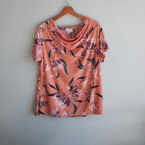 JACLYN Smith Collection Floral Top Blouse